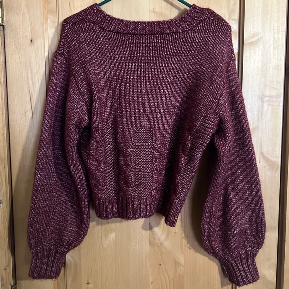 Wine Colored Sweater - Picture 3 of 3
